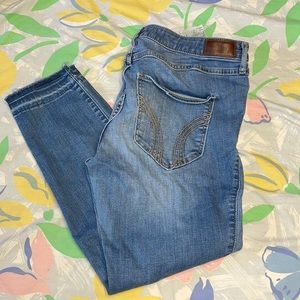 Hollister High-Ruse Crop Super Skinny Classic stretch jeans